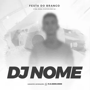 Imagem de capa para o Curso online Flyer Evento DJ Música Eletrônica Festa Do Branco PSD Editável No Photoshop