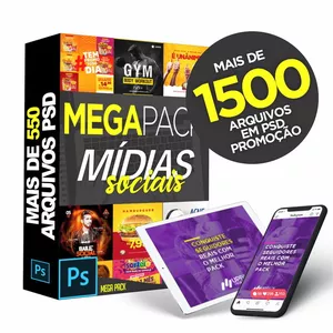 Imagem de capa para o Curso online Mega Pack + De 1500 Artes 100% Editaveis (psd,crd) + Brindes