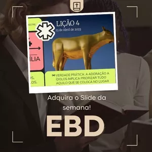 Imagem de capa para o Ebook Slide da Lição 4 - Ídolos na Família