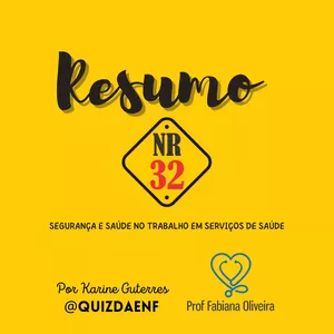 Imagem de capa para o Ebook Resumo NR-32