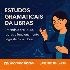 Imagem de capa para o Curso online Curso Estudos Gramaticais da Libras