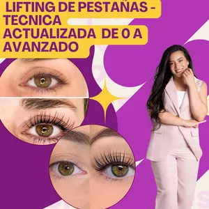 Imagen de portada para Curso online  LIFTING DE PESTAÑAS - TECNICA ACTUALIZADA  DE 0 A AVANZADO 