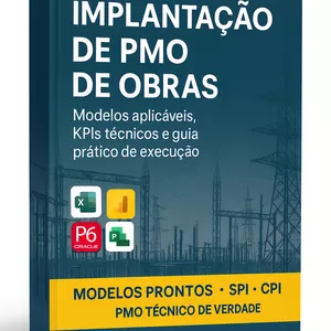 Imagem de capa para o Ebook Implantação de PMO de Obras – Guia Técnico e Modelos Aplicáveis