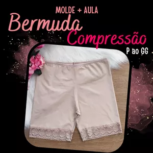 Imagem de capa para o Curso online Molde Bermuda Compressão Feminina +Aula (Grade P ao GG)