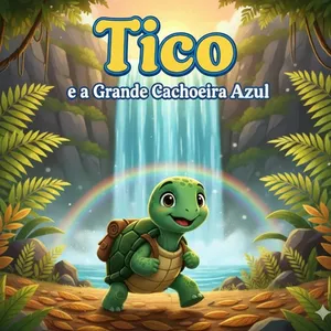 Imagem de capa para o Ebook Tico e a Grande Cachoeira Azul