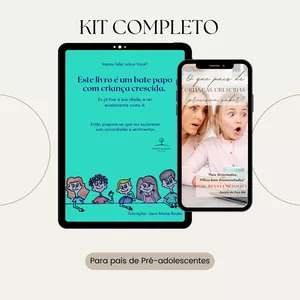 Imagem de capa para o Ebook Kit completo para Pais de Criança Crescida