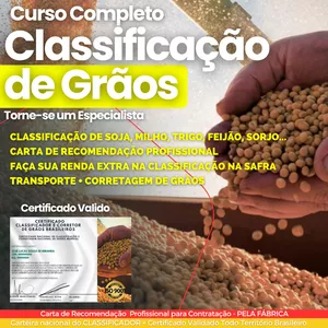 Curso Curso Completo de Classificação e corretagem de Grãos | Video aula + Apostilas grátis |