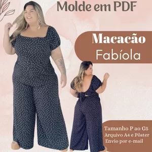 Imagem de capa para o Ebook MOLDE EM PDF- MACACÃO FABIOLA