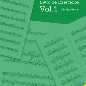 Imagem de capa para o Ebook Bateria - Livro de Exercícios vol.1 (eBook)