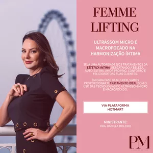 Imagem de capa para o Curso online Femme Lifting Microfocado e Macrofocado - by Daniela Moleiro