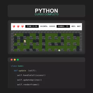 Imagen de portada para Curso online Python Total: Curso Completo | Proyectos y Ejercicios