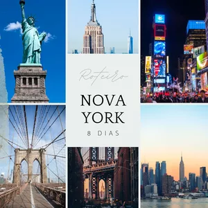 Imagem de capa para o Ebook Nova York - Roteiro Completo de 8 dias