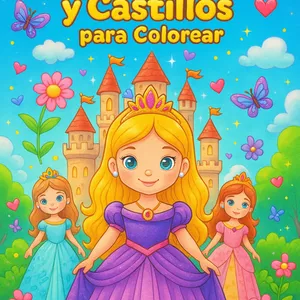 Imagen de portada para Ebook Princesas y castillos para colorear