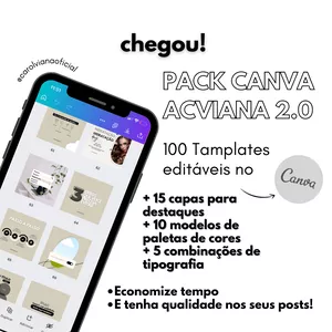 Imagem de capa para o Ebook PACK CANVA ACVIANA 2.0 - PARA CABELEIREIROS