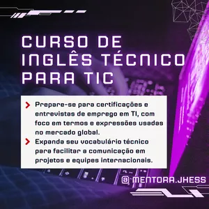 Imagem de capa para o Curso online Curso de Inglês Técnico para TI