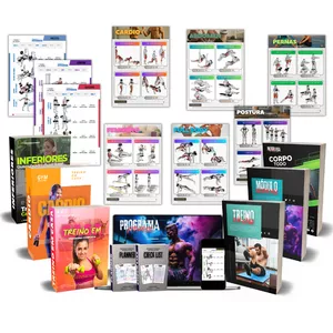 Imagem de capa para o Ebook Programa Fitness - Casa e  Academia - Treinos e Dietas 1.0