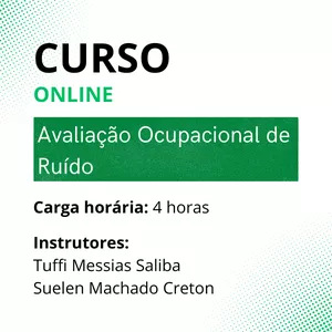 Imagem de capa para o Curso online Curso - Avaliação Ocupacional de Ruído