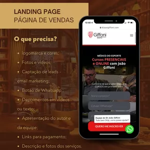 Imagem de capa para o Serviço online Criação de página/ landing page