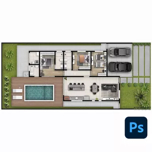 Imagem de capa para o Curso online Planta Humanizada do Zero no Photoshop + (Bônus)