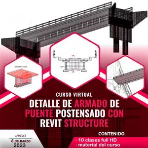 Imagen de portada para Curso online 𝘿𝙀𝙏𝘼𝙇𝙇𝙀 𝘿𝙀 𝘼𝙍𝙈𝘼𝘿𝙊 𝘿𝙀 𝙋𝙐𝙀𝙉𝙏𝙀 𝙋𝙊𝙎𝙏𝙀𝙉𝙎𝘼𝘿𝙊 𝘾𝙊𝙉 𝙍𝙀𝙑𝙄𝙏 𝙎𝙏𝙍𝙐𝘾𝙏𝙐𝙍𝙀