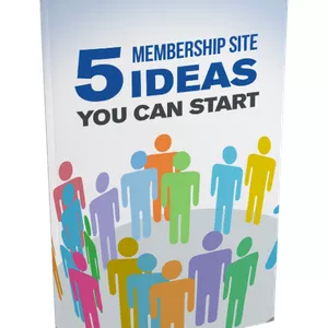 Imagem principal do produto 5 membership site ideas you can start.