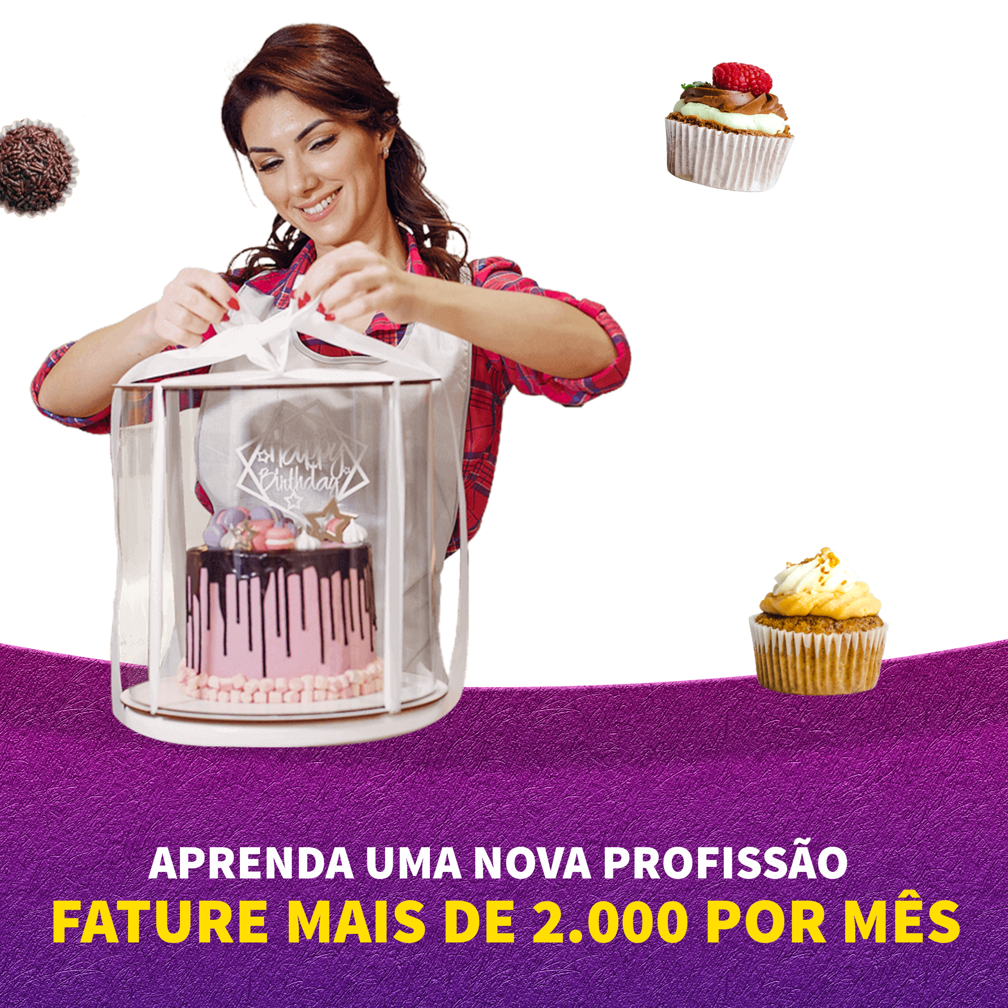 Imagem do curso Curso Online de Bolos Decorados