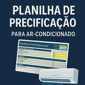Imagem de capa para o Curso online Planilha de precificação para Ar condicionado