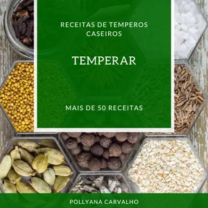 Imagem de capa para o Ebook Temperar - Receitas de Temperos Caseiros
