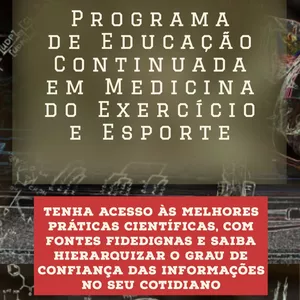 Imagem de capa para o Evento online Programa de Educação Continuada em Medicina do Exercício e Esporte
