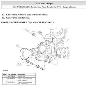 Cover image for Ebook Ford Escape 2005 Transfer Case Repair Manual