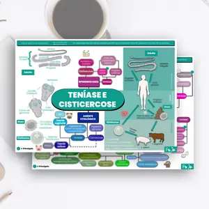 Imagem de capa para o Curso online Mapa Mental: Teníase e Cisticercose (Parasitologia)