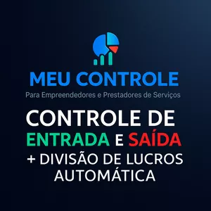 MEU CONTROLE - ENTRADA E SAÍDA + DIVISÃO DE LUCROS