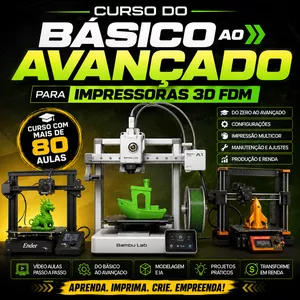 Imagem do curso Curso impressão 3D para impressoras de Filamento