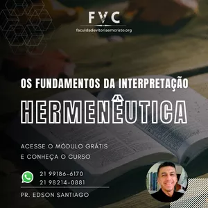 Imagem de capa para o Curso online Hermenêutica - Os Fundamentos da Interpretação FVC