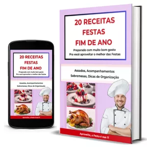 Imagem de capa para o Ebook 20 Receitas Festas Fim de Ano