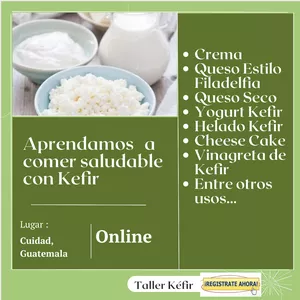 Imagen de portada para Curso online Taller de Kéfir ( PRECIO ESPECIAL DE BLACK FRIDAY  $57 ) Normal $97 