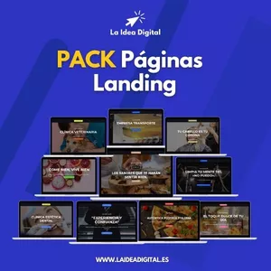 Imagen de portada para Curso online PACK Páginas Landig
