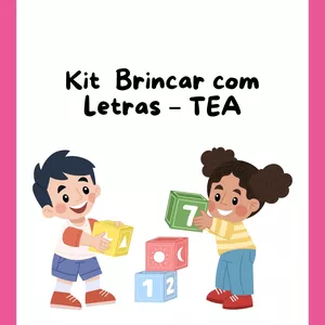 Imagem de capa para o Ebook Kit Brincar com Letras – TEA