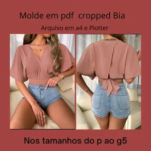Imagem de capa para o Ebook Molde em pdf Cropped Bia 