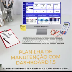 Imagem de capa para o Curso online Planilha de Manutenção com Dashboard 1.5