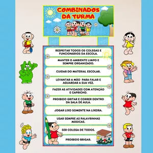 Imagem de capa para o Ebook COMBINADOS DA TURMA - TURMA DA MÔNICA 🥰✨