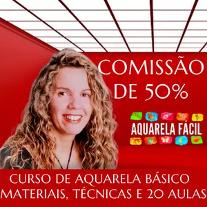 Imagem de Curso de Aquarela  aves e borboletas -  Materiais, técnicas  criado por Jo Artista Plastica na hotmart