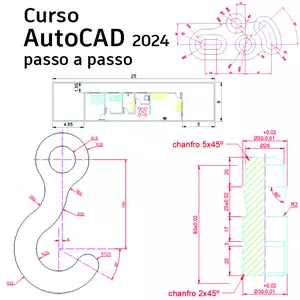 Imagem de capa para o Curso online Curso AutoCAD 2024 passo a passo