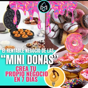 Imagen de portada para Curso online  LAS "MINI DONITAS" COMO UN NEGOCIO RENTABLE
