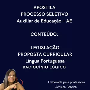 Imagem de capa para o Ebook Franco da Rocha- APOSTILA PROCESSO SELETIVO: Auxiliar de Educação – AE 