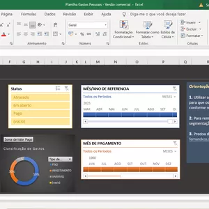 Imagem de capa para o Curso online Planilha Financeira de Gastos Pessoais