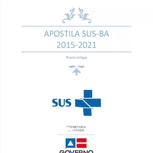 Imagem principal do produto Apostila com provas do SUS-BA 2015-2021