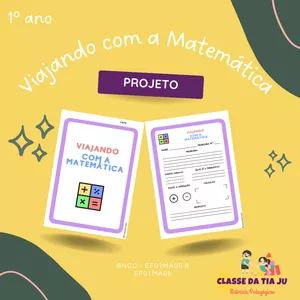 Imagem de capa para o Ebook Viajando com a Matemática - 1º ano