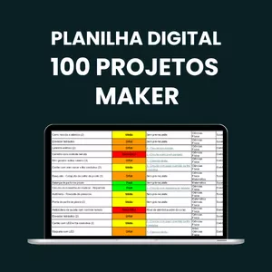 Imagem de capa para o Curso online Planilha de 100 Projetos Maker