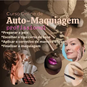 Imagem de capa para o Ebook Os 10 Segredos da Auto Maquiagem
